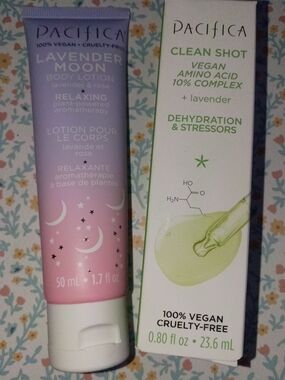 Pacifica Lavender Moon Body Lotion - Pacifica Clean Shot Amino Acid Setum